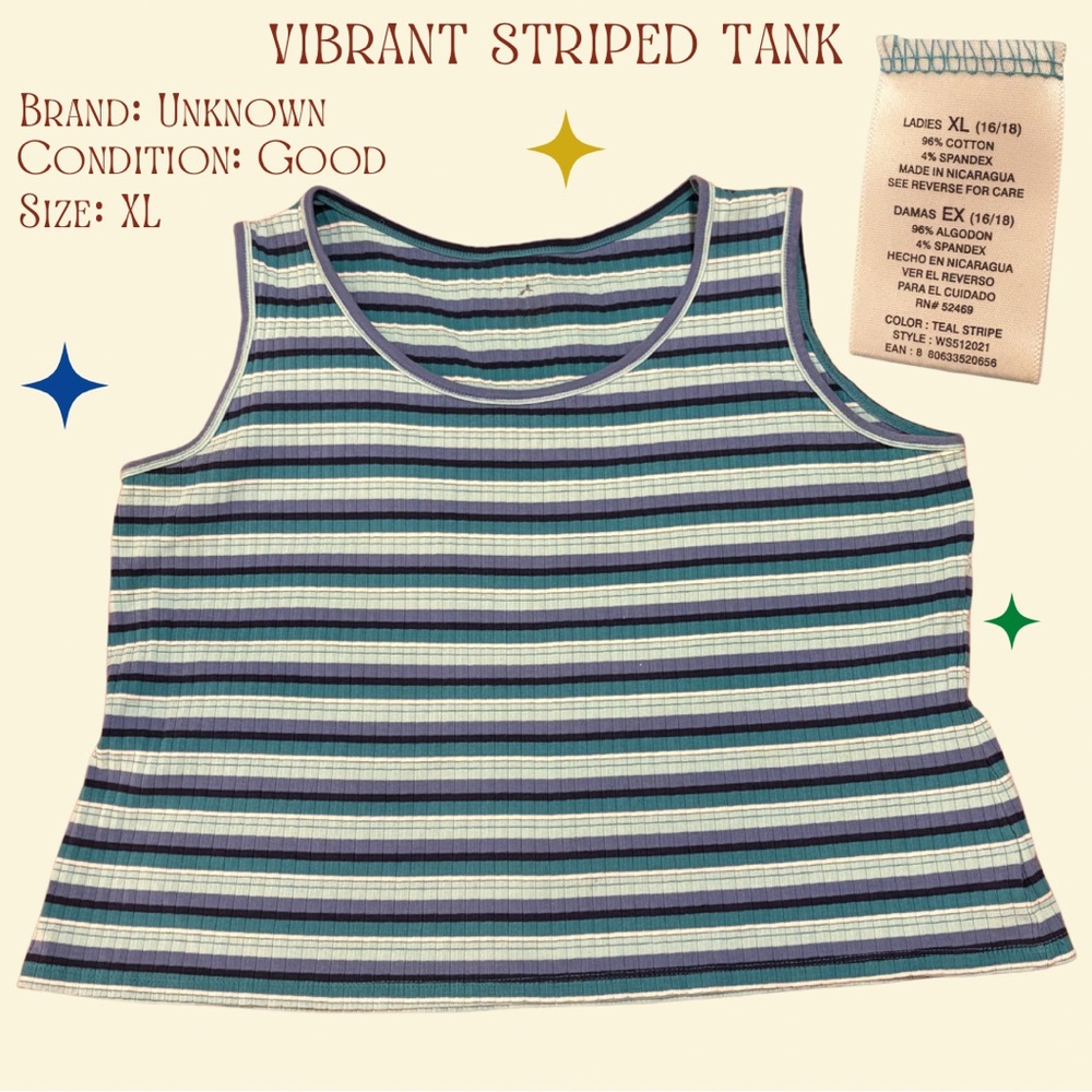 Vibrant Striped Tank Top